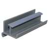 Gray Sliding Shower Door Bottom Guide for 3" Long x
