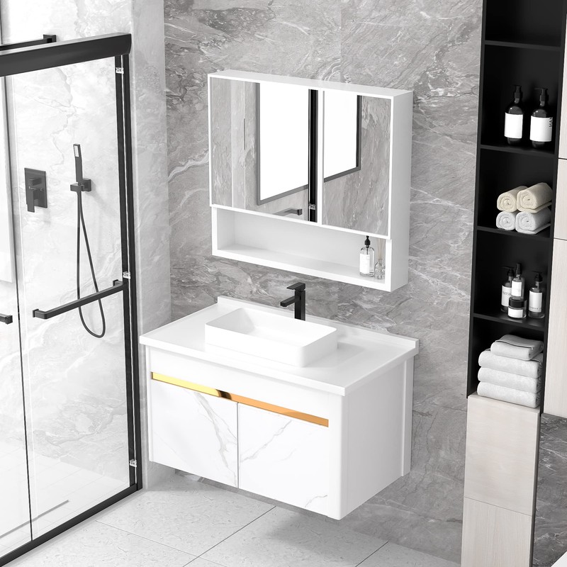 Rectangular Vessel Sink - Fulorni 24"x14" Bathroom Vessel Sink Large