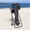 DYNAMI Outboard Boat Motor Stand Cart Dolly,Folding Engine Support Stand
