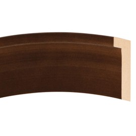 OVALCREST - Oval Wooden Beveled Wall Mirror for Home Decor, Bathroom, Vanity, Bedroom, Living Room, Hallway - Rubbed Bronze - 13.1x17.1 Outside Dimensions - London Style