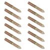 PHITUODA 12 Pack 5/16-18 x 2 Inch Hanger Bolts Double