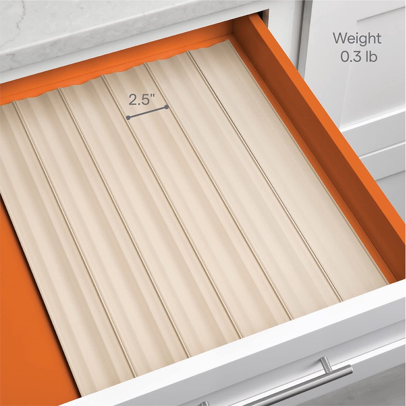 YouCopia SpiceLiner Spice Drawer Liner, 10ft Roll, Sandstone