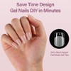 Misssix Kit de puntas de uñas de gel cuadradas extra