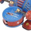 Clockwork Drumming Robot Toy Tinplate Retro Hand Made Drum Wind