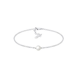 Elli Women's Elegant Bracelet with Shell Pearl in 925 Sterling Silver, Shell, None