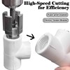 Pipe Threading Tool for Inner & Outer Threads, 2-in-1 Pipe