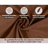 Sesto Senso Fitted Sheet 140 x 200 cm Brown for
