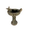 Solid Rock Stoneworks Eye on Sparrow Birdbath- 15in Tall- Autumn