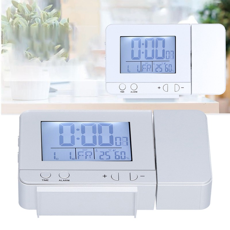 180° Rotation Projection Alarm Clock USB Powered LED Digital Clock