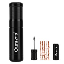 Oumers Tubeless Bike Tire Repair Tool Kit, Bike Tire Punctures with 5PCS Bacon Strips Plus Insertion Tool Tire Repair Fork Reamer
