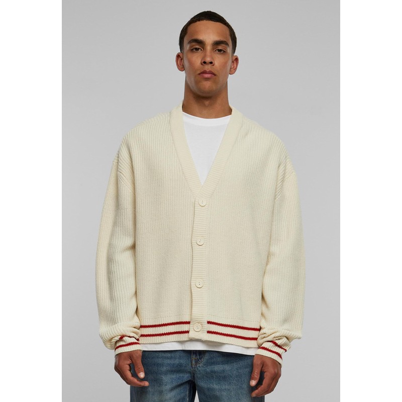 Urban Classics Men's Cardigan Sweater, Whitesand.