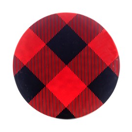 Certified International Red Buffalo Plaid Melamine 12 Piece Dinnerware Set, Service for 4