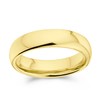 Plain Simple Dome Couples Titanium Wedding Band Polished Ring for