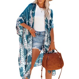 Moss Rose Beach Vacation Essentials for Women Kimono Cover ups Swim Cover up Bohemian Swimsuit Wear