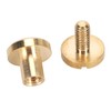 50Pcs Decorative Rivets 50Pcs Slot Flat Head Screws Brass Screw