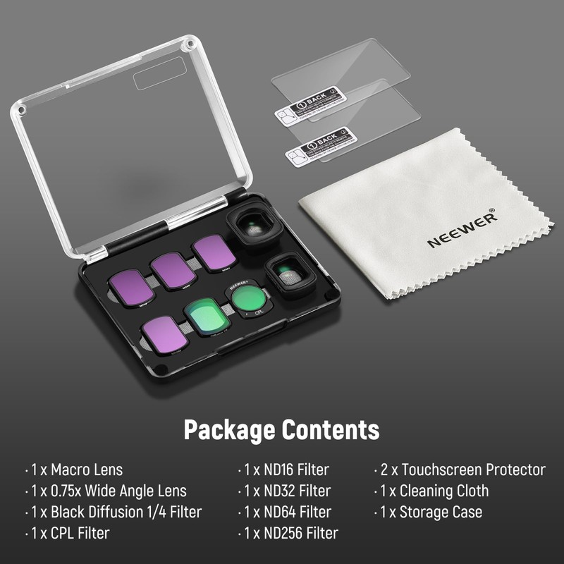 Neewer ND Filter Set (6 Pack) Compatible with DJI Osmo
