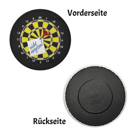 Don't Forget! Dartboard Magnet Round as Decoration for Dart Players who like to forget something or want to attach something to the fridge