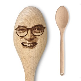 Gregg Wallace Face Engraved Wooden Spoon – Funny Novelty Cooking Baking Gift for Men & Women - Unofficial Fan Item