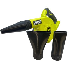 3X Stubby Nozzle Set Compatible with Ryobi R18TB-0 18V ONE+ Blower | PETG Black Leaf Blower Accessories