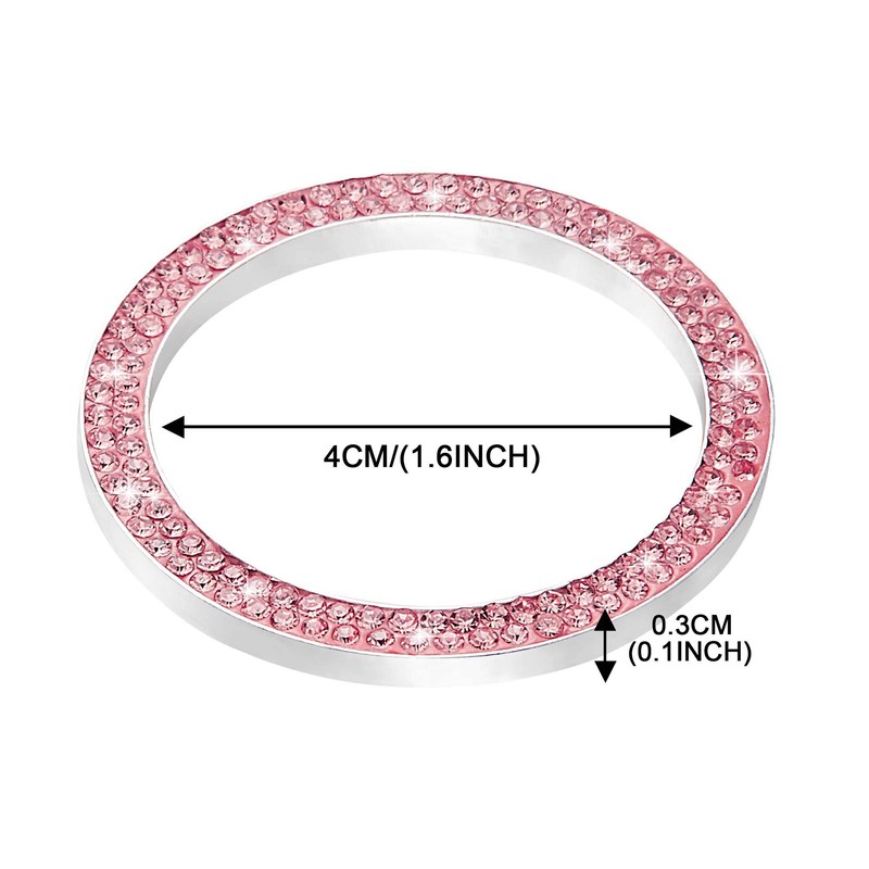 WINKA Auto Key Ignition Button Key Knobs, Bling for Car