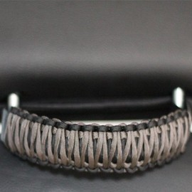 Bartact Paracord Grab Handles Compatible with Jeep Headrest - Black/Graphite Pair