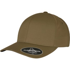 Flexfit Unisex Flexfit Delta Baseball Cap, olive, S-M UK
