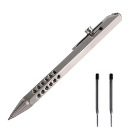 SMOOTHERPRO Hex Ballpoint Pen Metal Bolt Action EDC Titanium