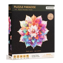 Rowood Jigsaw Puzzles for Adults,DIY Craft Kits for Kids,Birthday for Mom/Women-Mystic Mandala Flower
