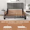 MAT EXPERT Queen Bed Frame, Box Spring Needed, Modern Platform