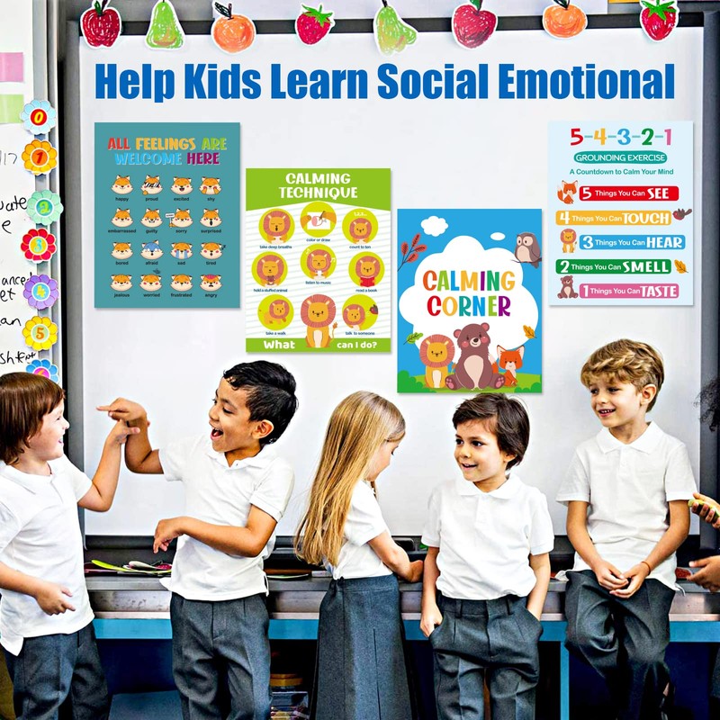 Shemira Calming Corner Classroom Posters for Classroom Decoration, Educational Posters