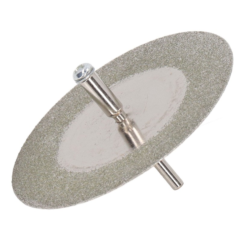 10PCS Thin Diamond Cutting Disc with Rod Round Grinding Sanding