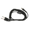 Mini XLR 5 Pin Plug to GA Dual Plugs Headset