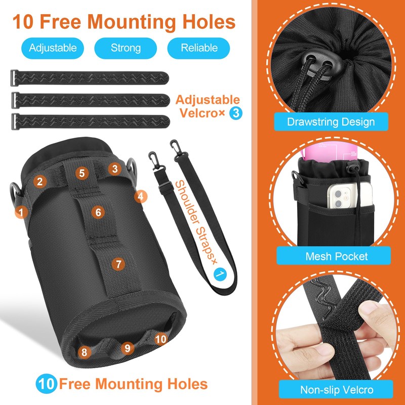 Desing Wish 32-40oz Bottle Holder Bicycle Drink Holder Without Screws