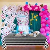 Hegbolke 4 Pack Black and White Checkered Tablecloths, Gingham Table