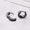 CrazyPiercing Stainless Steel Mens Womens Hoop Earrings Piercings Huggie Hypoallergenic