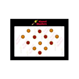 Comet Busters Traditional Small Round Red Yellow Bindi