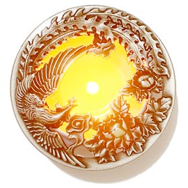 Jar Candle Toppers Scented Candles Cover, Candle Topper Phoenix Embellish for Candle Jars, Candles Gifts for Women Candle Accessories Jar Candle Lid, Prevent Touch Help Jar Candles Melt Evenly Space
