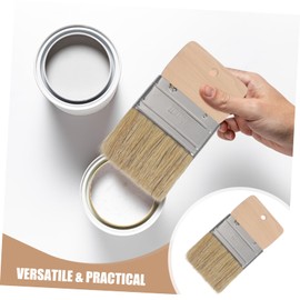 TEHAUX Beach Sand Brush with Handle Multipurpose Natural Boar Bristle Brush for Wall Painting and Sand Removal Durable Comfortable Design for Artistic Projects