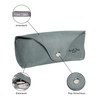 Gusti Cornelius Leather Glasses Case for Men and Women, gray