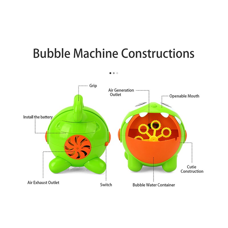 Electric Bubble Blowing Toys Children Rechargeable One Button Operation Bubble