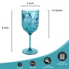Yalin Set of 6 Unbreakable 12 oz Acrylic Plastic Wine