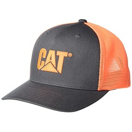 Caterpillar Men's MESH Cap, HI-VIS Orange, One Size