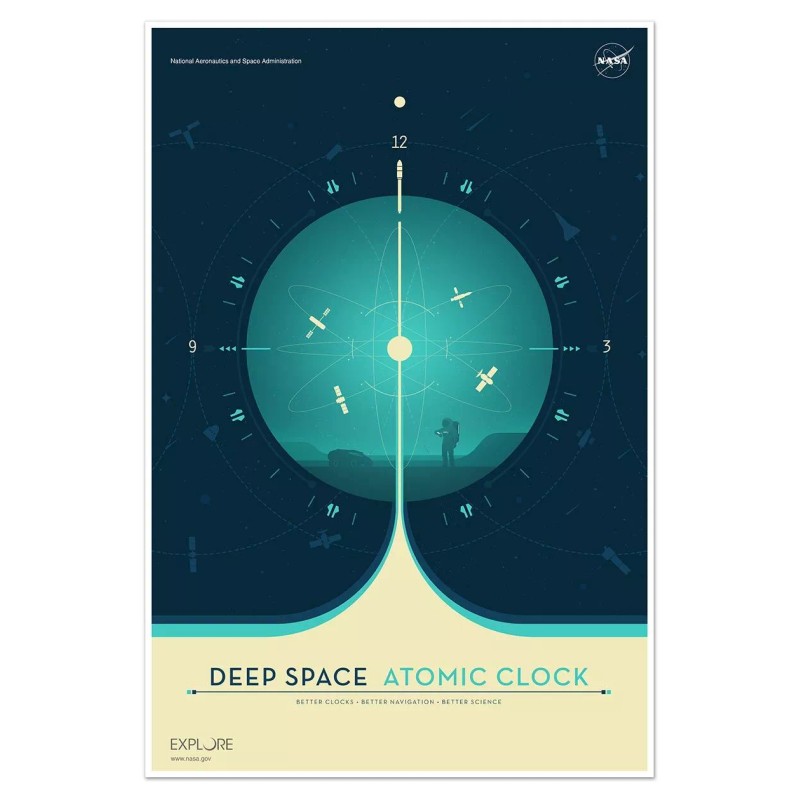 SET of THREE (3) NASA Deep Space Atomic Clock Outer