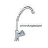 High Upright Tap Spout for Mixers Chrome-Plated / Type 130