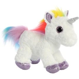 Aurora® Enchanting Sparkle Tales™ Rainbow Unicorn™ Stuffed Animal - Magical Adventures - Endless Play - White 12 Inches