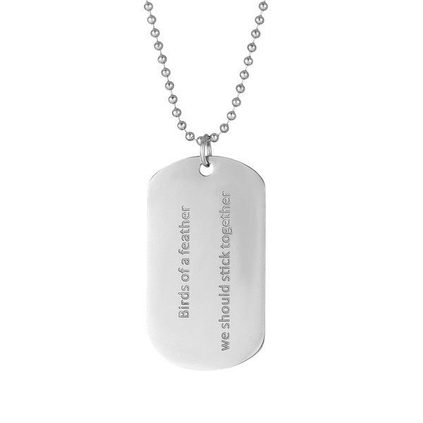 BOTVUG Birds of a Feather Necklace Singer Album Inspired Merch