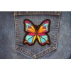 Ivamis Butterfly Iron on Patch - 3.2x3 inch - P7389