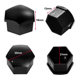 Kiligen 20pcs 21mm Wheel Nut Caps Wheel Bolt Nut Cap Covers Hex Tire Nut Covers with Removal Tool Set for MODEL 3/MODEL S/MODEL X (High Gloss, Black)