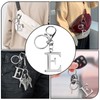 ORUZA Letter Keyring Alphabet Initial Keychain, Metal Letter Key Ring