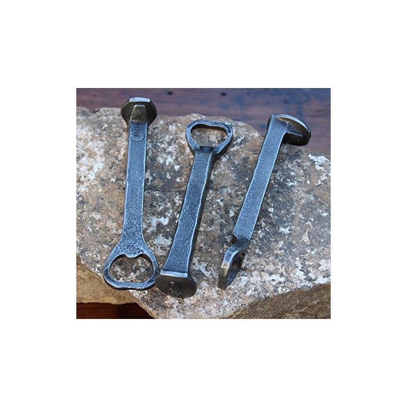 Hand Forged Railroad Spike Bottle Opener